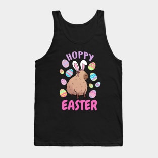 Hoppy easter cute funny capybara Tank Top